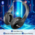 Bluetooth Headphones Over Ear, 70H Playtime and 3 EQ Music Modes Wireless Headphones with Microphone, HiFi Stereo Foldable Lightweight Headset, De...
