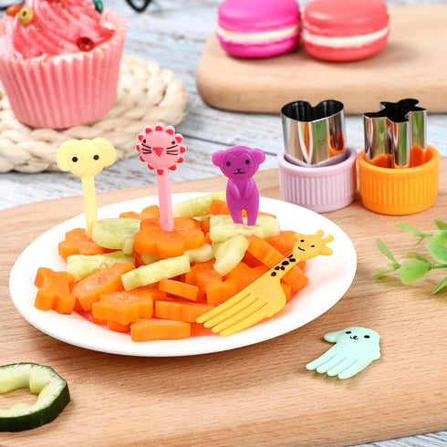 Vegetable Cutter Shape Set, Mini Cookie Cutters,Biscuit Cutter to Decorate Food, Children's Baking and Food Supplement tool Accessories Kitchen Cr...