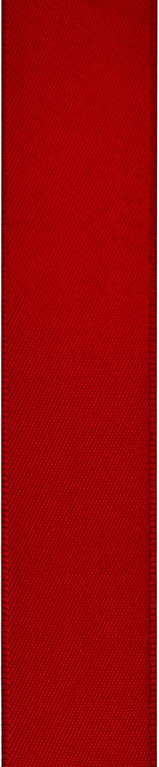 LIUYAXI Red Double Faced Satin Ribbon, 3/8" X Continuous 100 Yards, Ribbons Perfect for Gift Wrapping Bows Bouquet Wedding Decor DIY Craft and Mor...