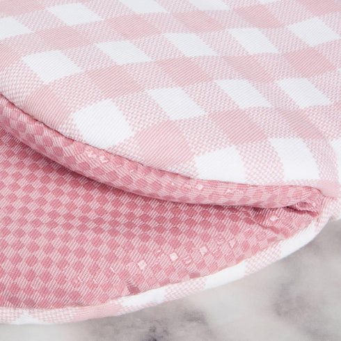 KitchenAid Gingham Mini Oven Mitt 2-Pack Set, Dried Rose, 5.5"x8"...