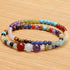 4mm Natural Mixed Materials Gemstones Beads and Brass Tiny Spacer Round Loose Beads Jewelry Making KIT with Thread and Needles 300PCS+300 PCS(12 N...