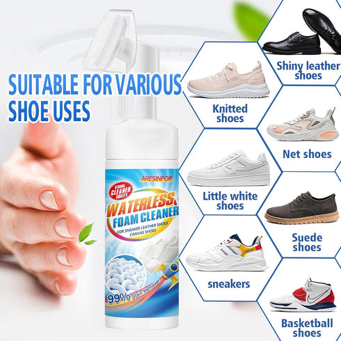 10.6OZ Shoe Cleaner Kit Water-Free Foam Sneaker Cleaner Sneaker Cleaner, Work on White Shoe Brushes,Boot,Canvas,PU,Fabric,etc Eco-Friendly Sneaker...