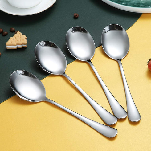 Serving Spoons 4 Pieces, Kyraton Serving Spoons, Include Solid Serving Spoon Stainless Steel Serving Utensils, Serving Set Packing of 4...