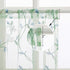 MRTREES Sheer Tier Curtains Rod Pocket, Short Voile Cafe Curtains, Floral Embroidered Kitchen Tiers Small Half Window Treatment for Basement/Bathr...