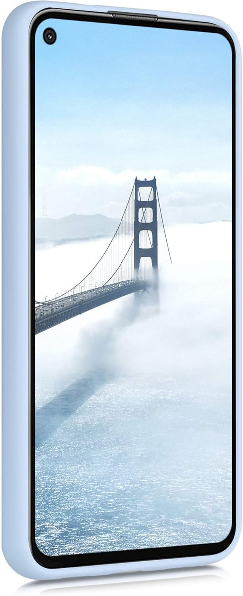 kwmobile Case Compatible with Google Pixel 4a 5G Case - Soft Slim Protective TPU Silicone Cover - Light Blue Matte...