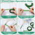 PAXCOO Floral Tape and Floral Wire Arrangement Tool Kit with Green Floral Tape, Floral Wire, Boutonniere Flower pin, Wire Cutter, White Ribbon and...