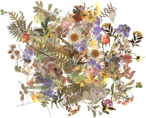 Flower Plant Stickers Set (120PCS) - PET Transparent Decorative Sticker for Scrapbooking Planner Journaling Wrapping DIY Crafts Cards Album Water ...