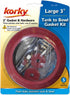 Korky 481BP Universal Toilet Tank To Bowl Gasket & Hardware Kit - Fits Most 3-Inch, 2-Piece Toilet Tanks - Made in USA , Red , Large (3")...