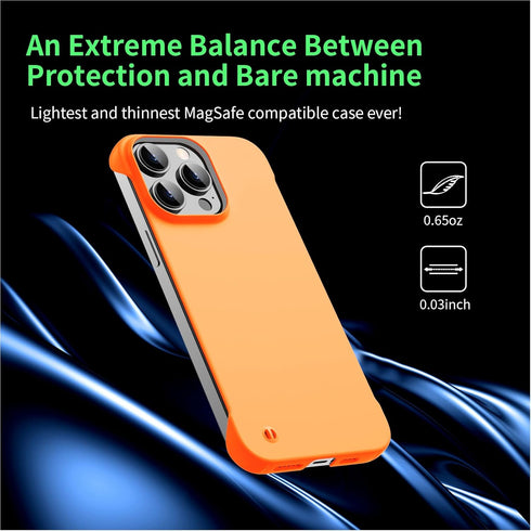 Magnetic Slim Case Fit for iPhone 15 Pro Max Phone Case 6.7"(2023) Ultra-Thin Lightweight Durable Frameless Matte Hard MagSafe Cover Case with Pul...