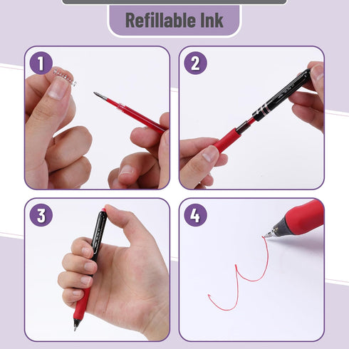Mr. Pen- Retractable Gel Pens, 8 Pack, Vibrant Barrels, Fast Dry, Colorful Ink Gel Pens Fine Point 0.7mm, Retractable Pens, Cute Pens, Gel Ink Pen...