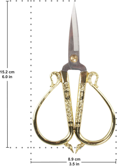 JubileeYarn Classic Chinese Large Embroidery Craft Scissors - Gold - 1 Pair...