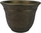 The HC Companies 7.5 Inch Sierra Round Self Watering Planter - Weather Resistant Plastic Resin Flower Garden Plant Pot Container, Celtic Bronze...