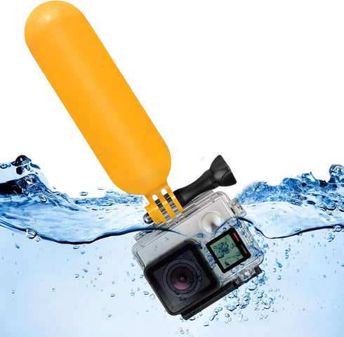 SHOOT Floating Hand Grip Handle Stick Bobber Floaty Handheld Monopod for Hero13 12 11 10 9 8 7 Black Silver White 6 5 4 3+ 3 Hero(2018) with 12pcs...