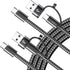 LISEN 240W 3.3+6.6ft USB A/C to USB-C Cable USB C Cable for MacBook Pro Charger Cable iPad Charger USB C Type C Charger Cable Fast Charging Cable ...