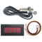 DIGITEN 4 Digital Red LED Tachometer RPM Speed Meter + Hall Proximity Switch Magnet Sensor NPN for Lathe Conveyor Belt...