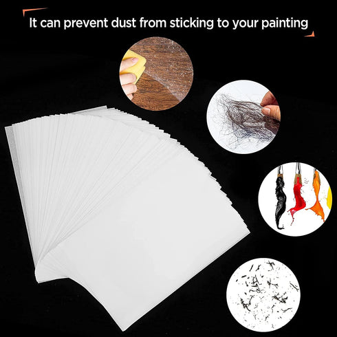 100PCS Diamond Painting Release Paper Double-Sided Release Paper Non-Stick Diamond Painting Cover Paper for 5D Diamond Embroidery Accessories, 15 ...