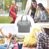 Mziart Insulated Lunch Bag Simple Bento Cooler Bag Lunch Tote Bag for Lunch Box for Women Men Adult Picnic Working Hiking Beach (Grey)...