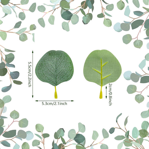 WILLBOND 400+ Pcs Eucalyptus Leaves, Fake Eucalyptus Petals Boho Wedding Table Decor Loose Greenery Confetti for Wedding Engagement Party Decorati...