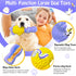 Dog Toys for Aggressive Chewers: Tough Dog Chew Toys-Large Squeaky Dog Toys for All Breed Sizes to Keep Them Busy (Purple)...