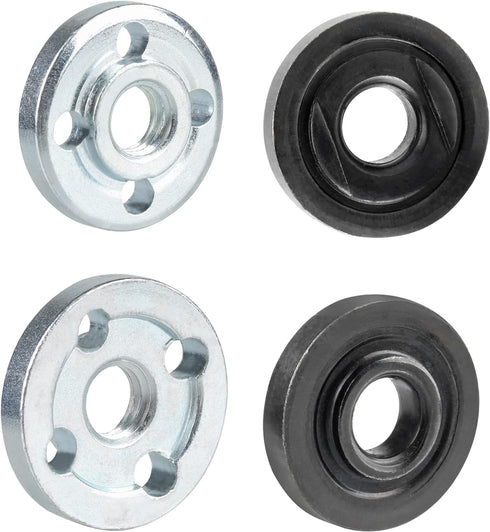 Yakamoz Drill Angle Grinder Adapter with Flange Nut Parts Set, 6mm and 10mm Drill Arbor Mandrel Adaptor with 3 Set Replacement Grinder Flange Nuts...