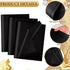 Hlonon 100 Sheets Black Tissue Paper 12 x 20 Inches Recyclable Black Wrapping Paper Bulk for DIY Crafts Birthday Baby Shower Christmas Gift Wrappi...
