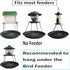 12.8" Homes Garden Platform Bird Feeder, Large Hanging Tray Squirrel Feeder, Bird Seed Catcher Tray, Bird Viewing, for Attracting Birds Outdoors, ...