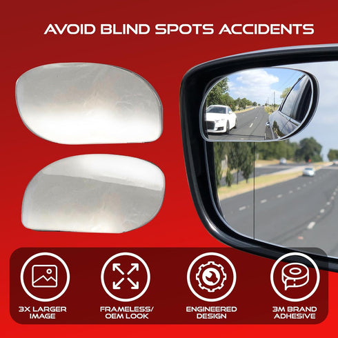 Blind Spot Convex Car Mirror: Rear view | Rearview Mirror Accessories for Car Interior - Women and Men Use Our Automotive Blindspot Mirrors for La...