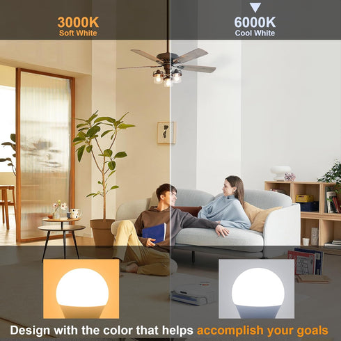comzler E26 Base 8 Pack Light Bulbs, 6000K Cool Bright Daylight A15 Light Bulbs, 60 Watt Equivalent120V Energy Saving Refrigerator Small Bulbs, Ap...