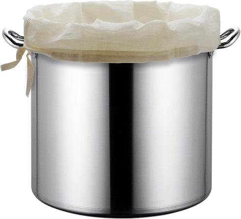 CONIE Extra Large 20"x24" Reusable Straining Brew in a Bag Cheesecloth Brewing Bag with Sturdy Draw Strings...
