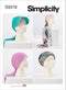 Simplicity Head Wraps and Hat Sewing Pattern Kit, Code S9519, Sizes XS-S-M-L, Multicolor...