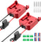 2 Packs Power Wheels Adapter for Milwaukee M18 Battery2 pp Adapter Power Wheels Battery Converter Kit with Fuse & Switch & Wire Terminals & 12 AWG...