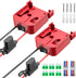 2 Packs Power Wheels Adapter for Milwaukee M18 Battery2 pp Adapter Power Wheels Battery Converter Kit with Fuse & Switch & Wire Terminals & 12 AWG...