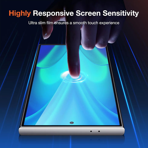 2 Pack 9H Tempered Glass Screen Protector Install kit for Samsung Galaxy S24 Ultra 5G 6.8 Inch,Full-coverage Screen Protective Film, Sensitive Tou...