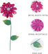 Floral Garden Stake Decor,Glow in Dark Outdoor Plant Pick Water Proof Metal Flower Stick for Lawn Yard Patio,Pathway Ornament,Set of 3...
