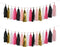 Mefuny 25PCS Hot Pink Gold Black White Party Tissue Tassels for Bridal Baby Shower Girls Women Bachelorette Birthday Graduation Party Supplies...