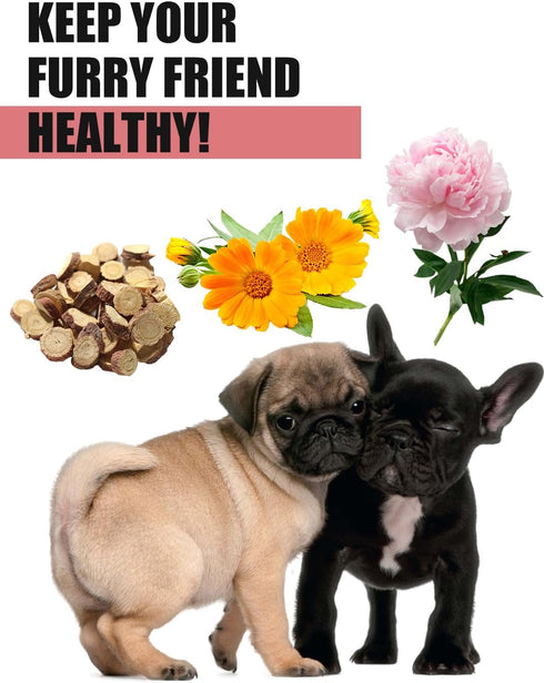 Natural Wrinkle Wipes for Dogs, 120 Count, Hypoallergenic Dog Wipes, Wrinkle Wipes French Bulldog, Cleaning & Deodorizing, Dog Wipes for Grooming ...