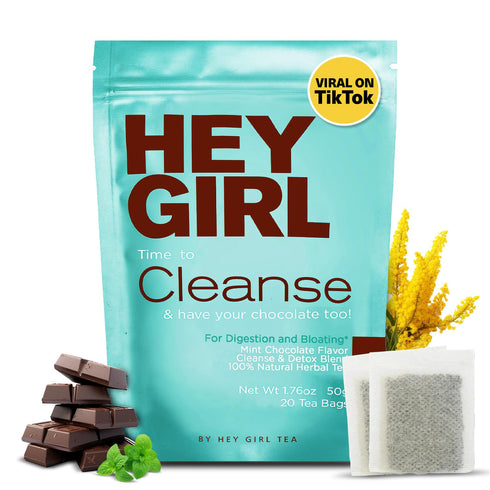 Hey Girl Detox Tea for an Effective Body Cleanse | Colon Cleansing Herbal Laxative to Debloat - with Senna Leaf and Peppermint Tea...