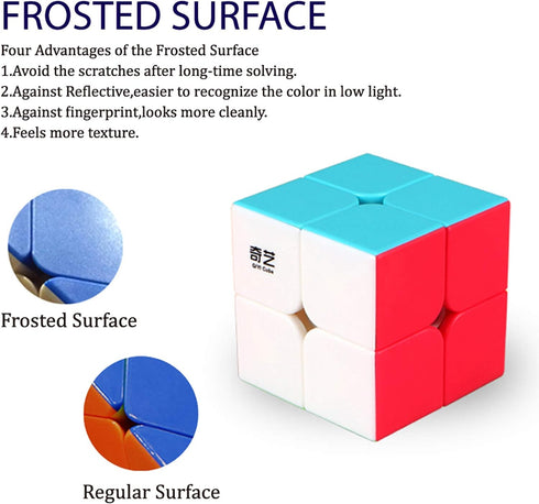 Qidi Speed Cube 2x2- Stickerless Magic Cube 2x2x2 Puzzles Toys (50mm), The Most Educational Toy to Improve Concentration....