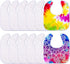 12 Pieces Sublimation Blank Baby Bib Heat Press White Baby Bib Printable Reusable Dribbler Bib Stain and Odor Resistant Feeder Drool Bib for Infan...