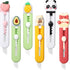 6 Pack Box Cutter Retractable, Sharp Utility Knife Retractable, Cute Box Cutters for Office, Home, Arts Crafts, Cartons, Cardboard, Paper...