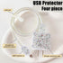 Luxury Cable Protector Suitable for Apple iPhone Charger Clear Wave Edge Design,Data Line USB Case Wire Cable Saver Phone Charger Protector for iP...