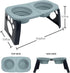 SPORT PET Elevated Travel Folding Bowls,Blue...