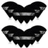 12 Pieces Black Cosmetic Powder Puff,2.76 inch Portable Soft Sponge Setting Face Puffs,Triangle Velvet Powder Puff with Ribbon Band Handle for Loo...