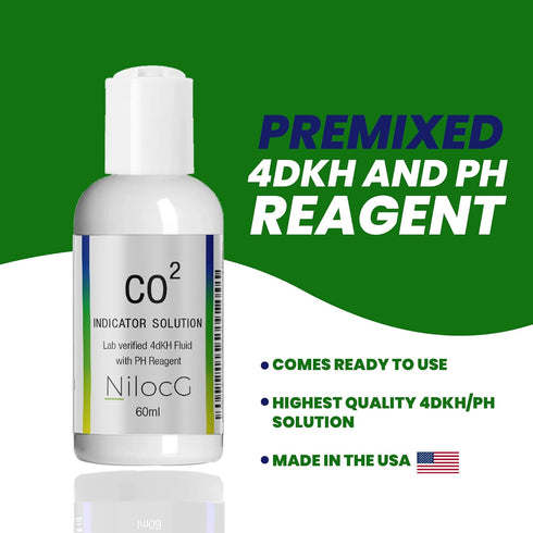 NilocG Aquatics Co2 Drop Checker Solution 4dKH/Ph Reagent for The Most Accurate Monitoring of Your Planted Tank Co2 Levels...