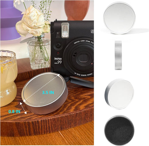 Lens Cap for Fujifilm Instax Mini 99 Instant Camera, Mini Accessories for Fuji Instax Mini 99 Lens Cap, Mini Photo Album, Photo Border Stickers (N...