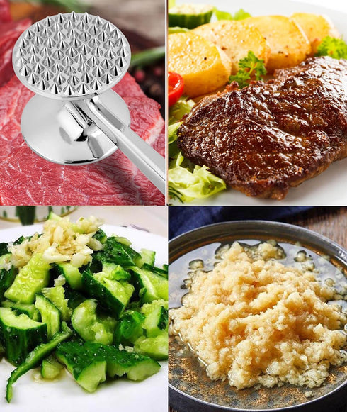 Aliglow Meat Tenderizer Hammer Tool Mallet Pounder for Kitchen Tenderizing Steak Beef Poultry,Heavy Duty Dual-Sided Tenderiser with Soft Grip Hand...
