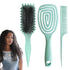 Curl Defining Brush, Boar Bristles Curly Hair Brush With Detangling Brush Styling Comb Curling Brush 3pc Set Curl Defining Brush For Curly Hair De...