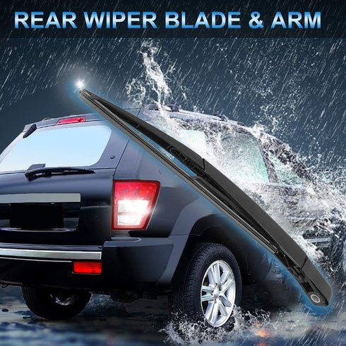X AUTOHAUX Rear Windshield Wiper Blade Arm Set 305mm 12 Inch for Mercedes-Benz GLE AMG W166 SUV 2015 2016 2017 2018 2019...
