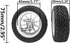 OD 75mm/2.95'' Rubber Tires & Plastic Wheel Rims 12mm Hex Compatible with Traxxas HSP Tamiya HPI Kyosho 1/10 On-Road Touring Racing Car,WLtoys 1/1...