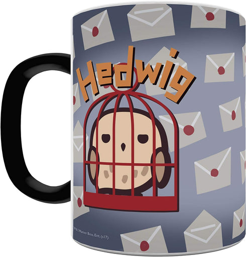 Morphing Mugs Harry Potter (Hedwig the Owl Chibi) Heat Reveal Ceramic Coffee Mug - 11 Ounces...